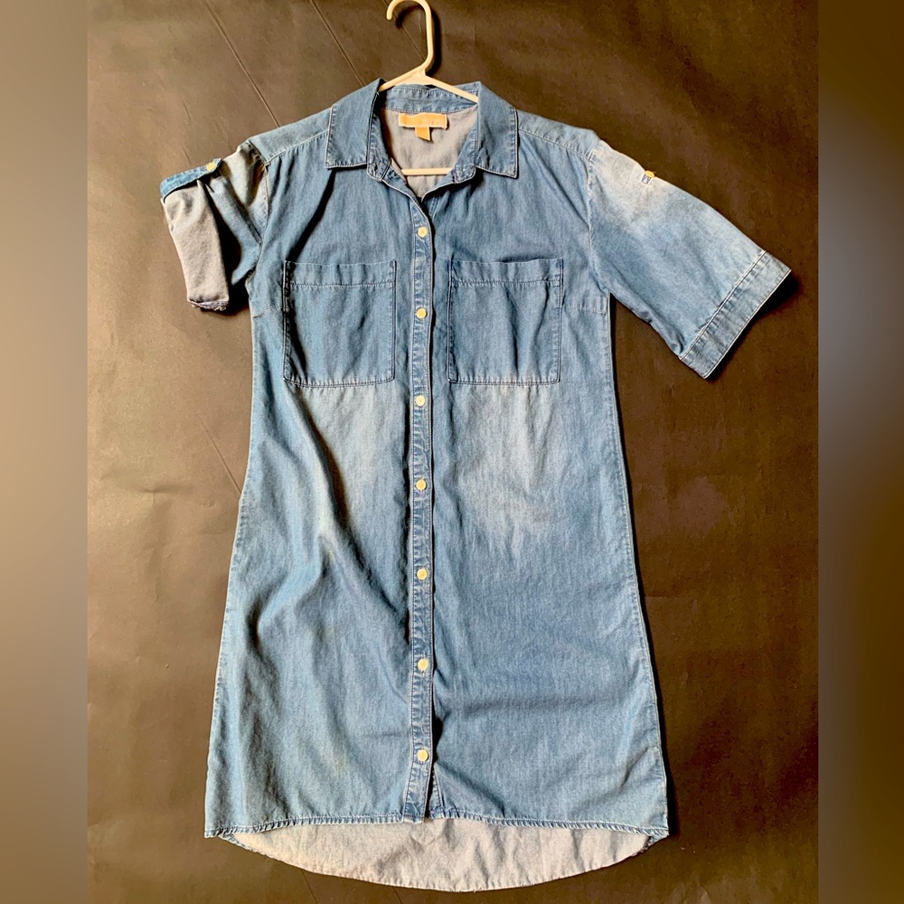 Michael Kors Denim dress, Ladies, Small, adjustable sleeves, worn once